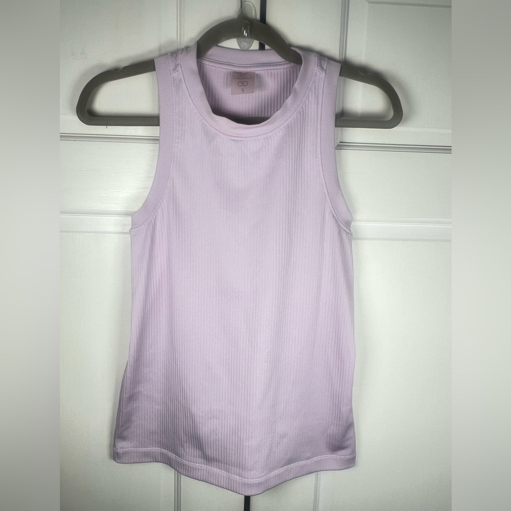 CALIA by Carrie Underwood Lavender Ribbed Tank Top With Excellent Condition Sz S